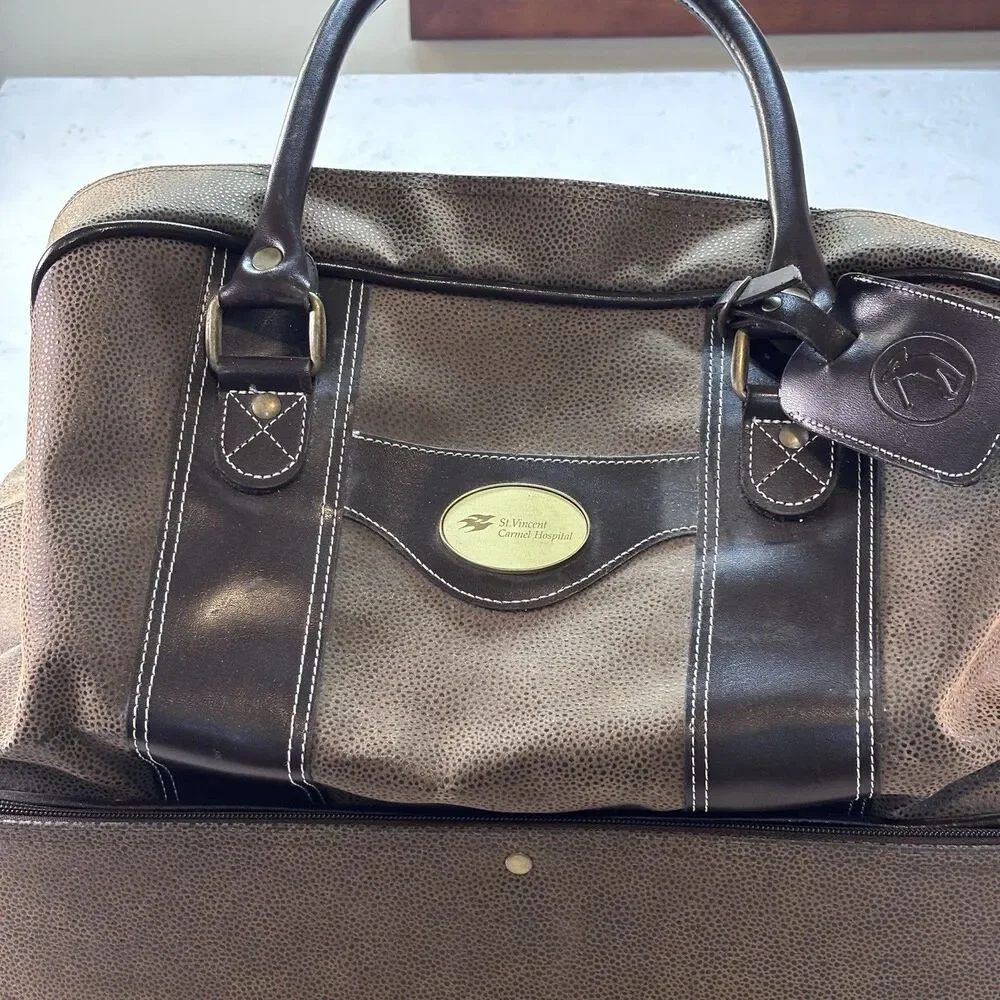 Sovrano Golf Over Night Bag: Double Decker Duffle W/ Shoe Compartment Brown